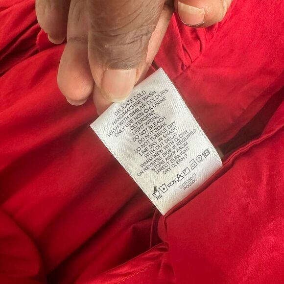 Aje’ L’espririt Ruffle Trim Red Mini Dress 10 - Picture 9 of 9